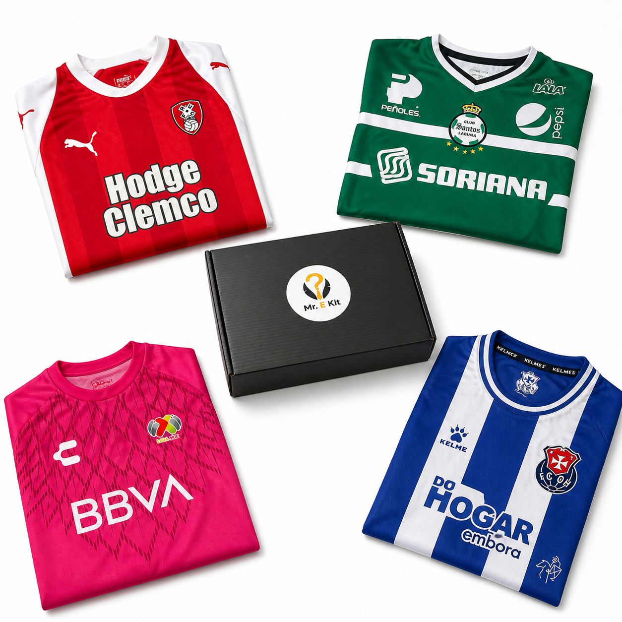 Mr E Kit mystery football shirt examples